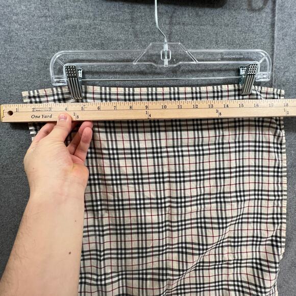 Burberry Plaid Women's Small Scarf Brown Tan - Picture 4 of 7